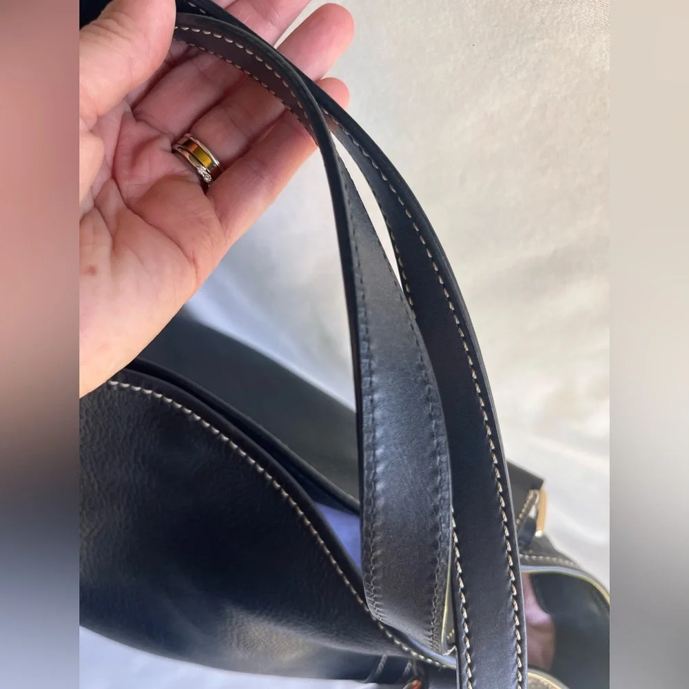 Dooney & Bourke Black Leather Kristen Tote - Picture 5 of 16